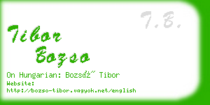 tibor bozso business card